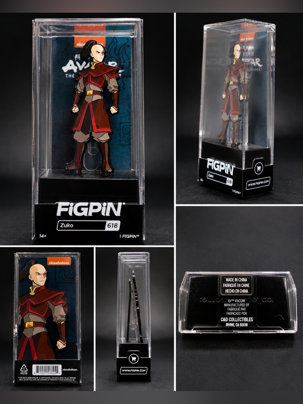 FiGPiN Zuko #618 Avatar The Last Airbender Nickelodeon Enamel Collector Pin NIB